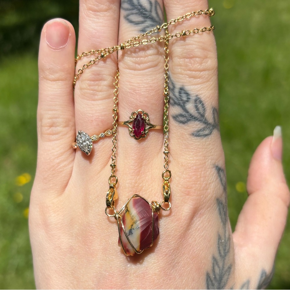 Mookaite interchangeable necklace